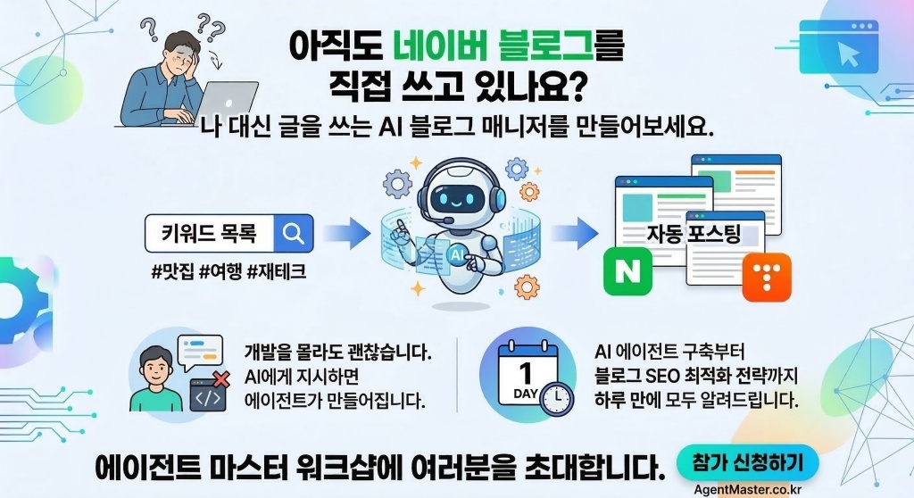 나 대신 글쓰는 AI 블로그 매니저 만들기